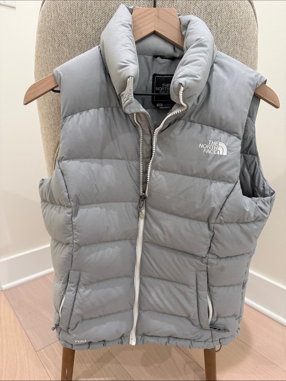 The North Face Nuptse 700 Fill Down Vest Women’s Gray Size Small
